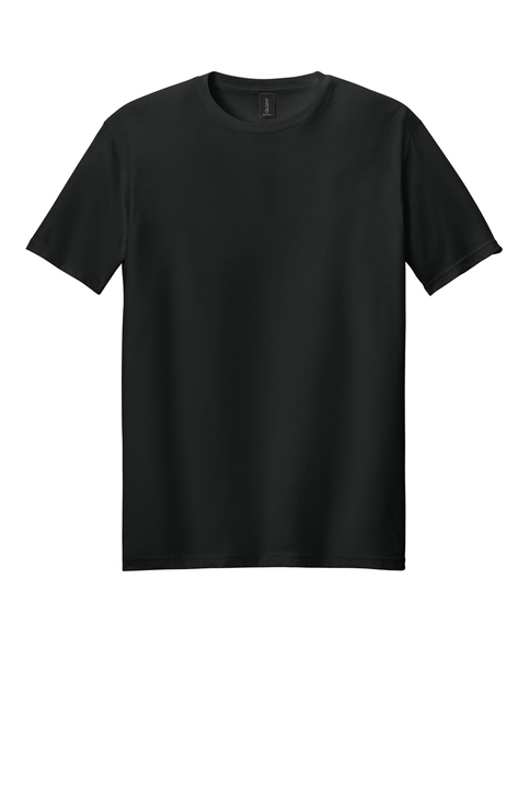 Real product photo of Gildan Softstyle T-Shirt, shown in Black